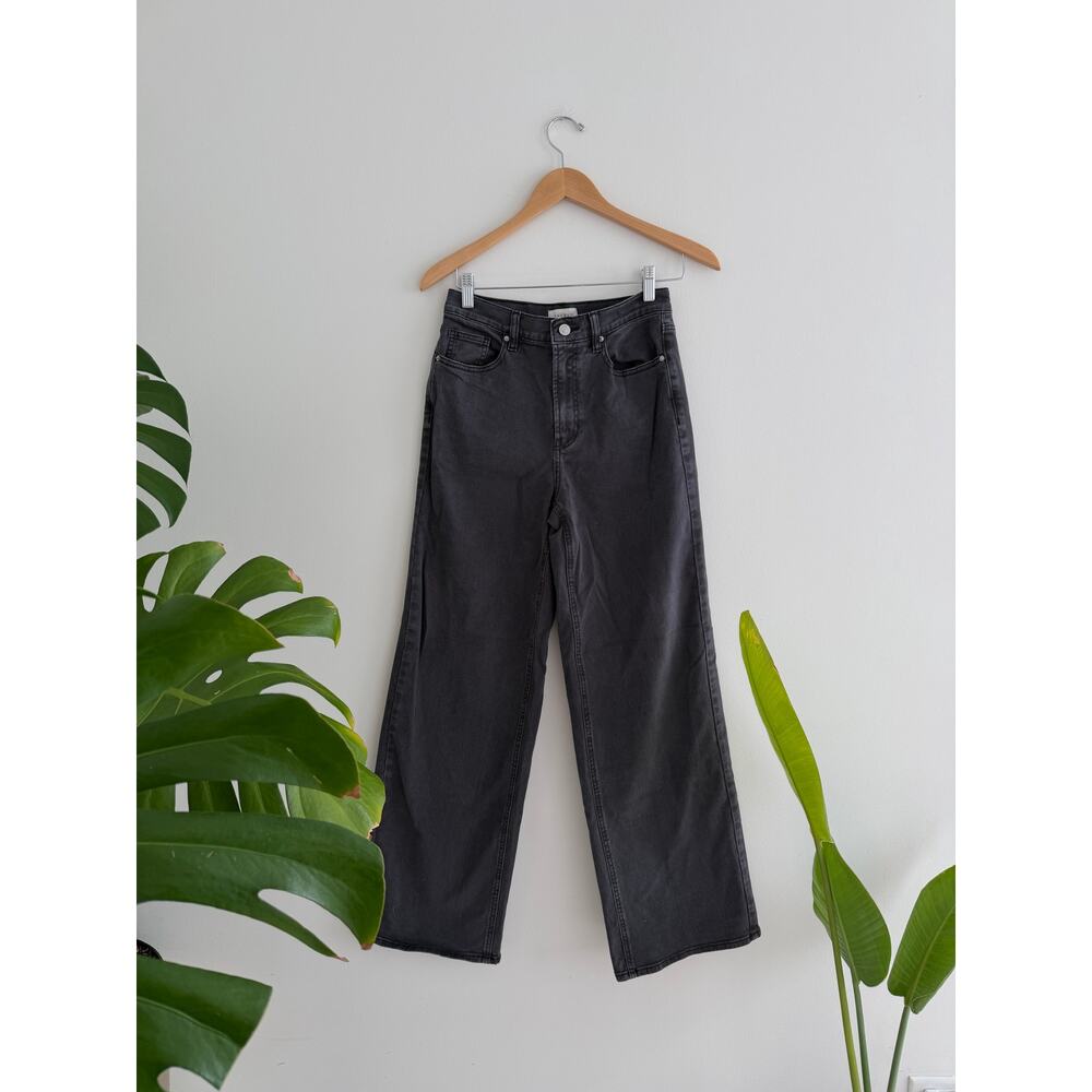 black pacsun high rise stretch wide leg | sz 26